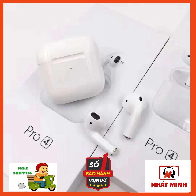 Tai nghe Blutooth 5.0 Airpod Pro 4 Phiên Bản Nâng Cấp Giới hạn Bh 6 tháng 1 đổi 1