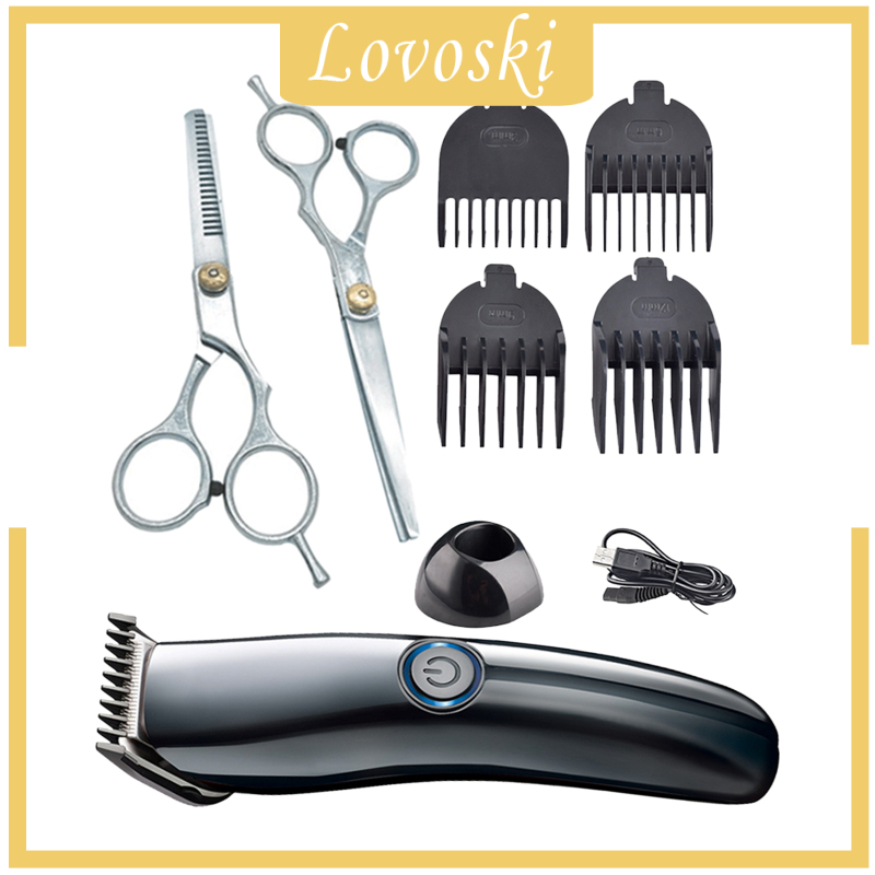 [LOVOSKI]Cordless USB Rechargeable Hair Clipper with Low Noise for Home Salon Baby