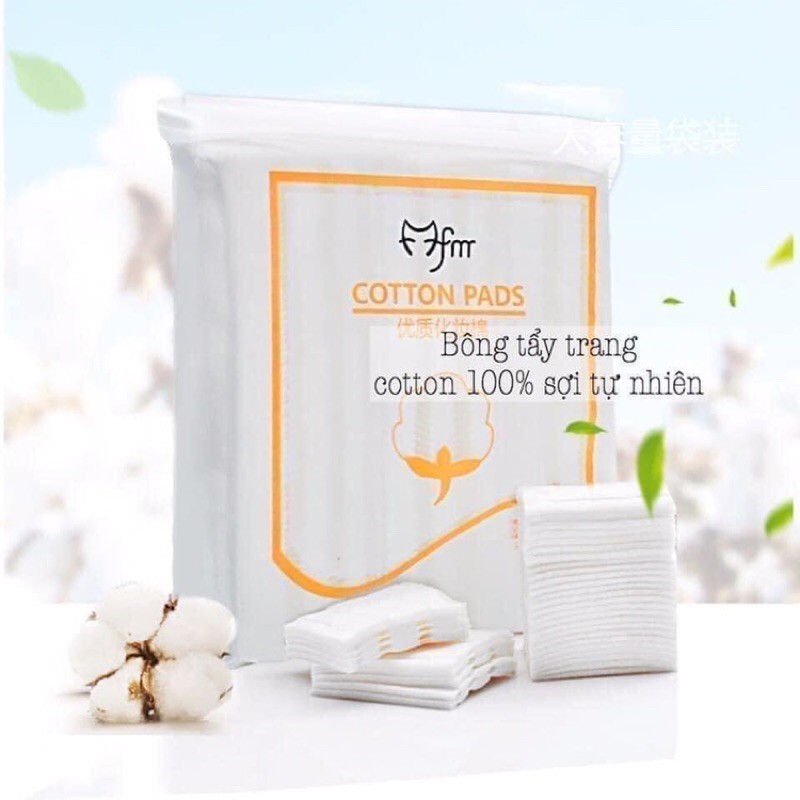 Bông tẩy trang 3 lớp không sơ Cotton Pads 222 miếng