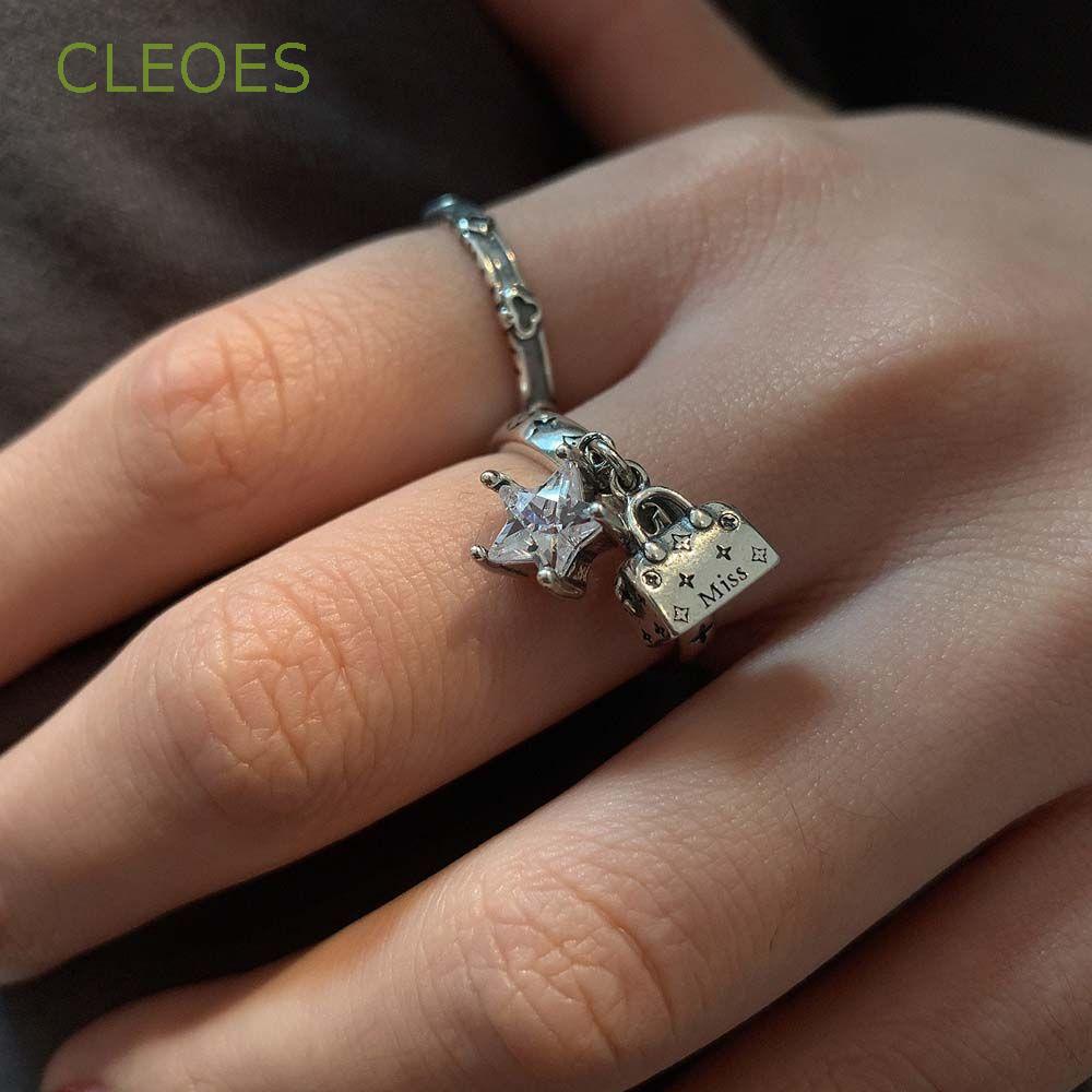 Nhẫn Hình Ngôi Sao Thời Trang|Phong Cách Hàn Quốc