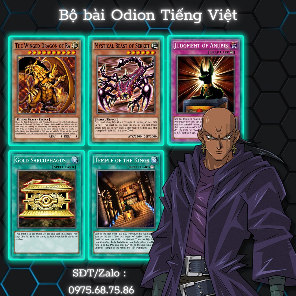 Bài Yugioh Tiếng Việt - Bộ bài Odion 50 lá