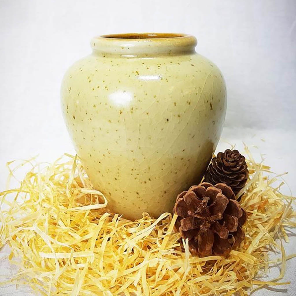 Lu uống bia sứ mini tròn bầu Bát Tràng dáng chum 400ml đủ màu