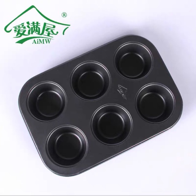 Khuôn cupcake 6 lỗ to Aimw