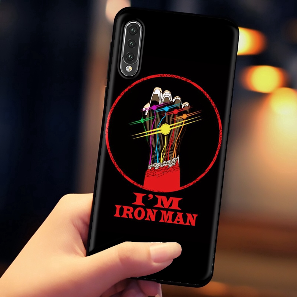 Ốp điện thoại mềm in hình 078 Marvel Iron Man cho Xiaomi Mi A1/5X A2/6X 6 8 9 9se MAX 3 F1 Lite