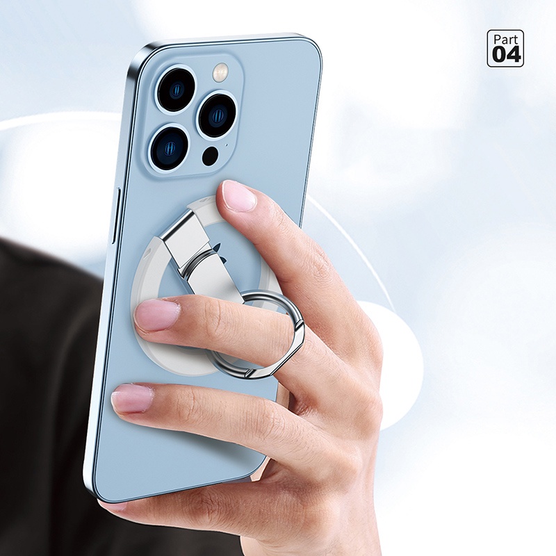 Giá Đỡ Điện Thoại Dạng Nhẫn Bằng Hợp Kim Nam Châm Thông Dụng Cho Magsafe