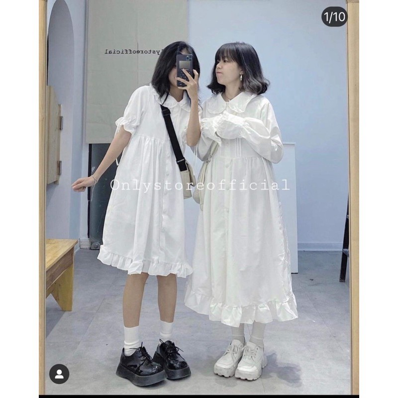 [ Mã FAMAYWA2 giảm 10K đơn 50K] Váy baby viền bèo HSU1