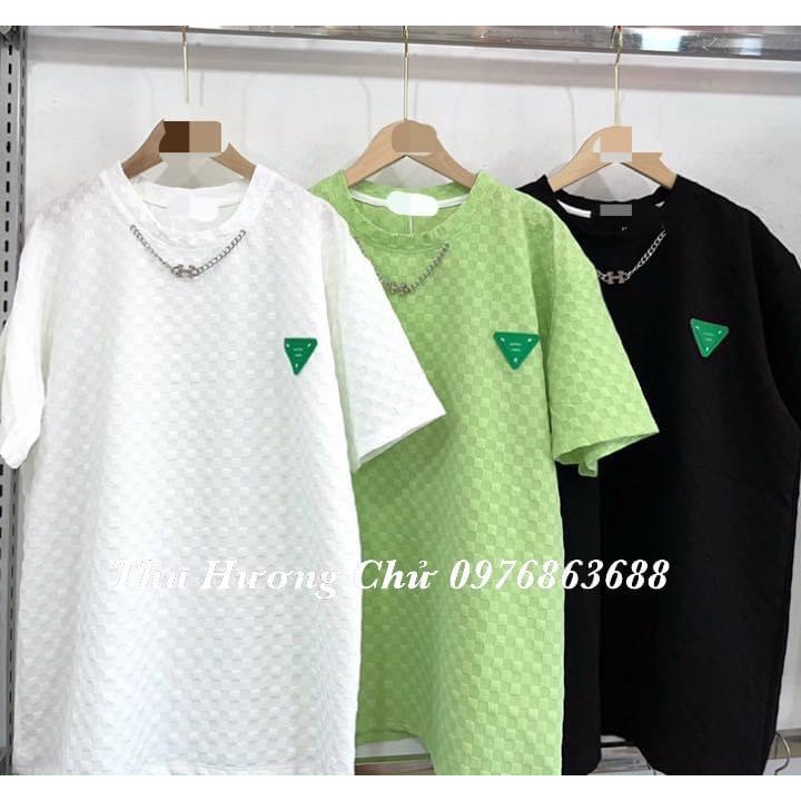 Áo phông xốp Pprra tag ngực cổ xích