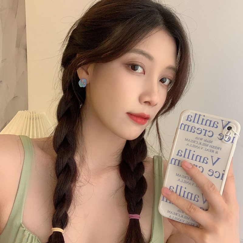 Bông Tai Mạ BạC 925 HìNh Hoa Tulip Xinh XắN