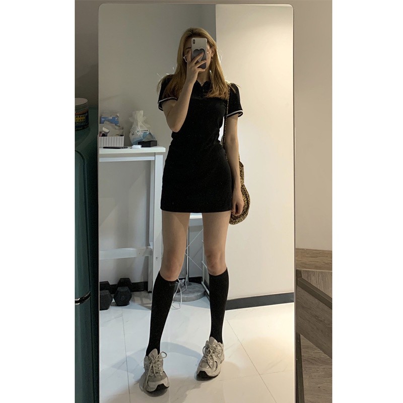 Váy Thun Body ❤️ FREESHIP ❤️ Váy Thun Có Cổ Polo ❤️Tay Ngắn Cực Tôn Dáng | BigBuy360 - bigbuy360.vn