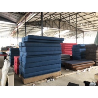 Sofa bed màu nỉ xanh V3320