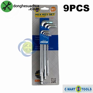 Bộ lục giác c-mart f0016-mm 9 cây 1.5-10mm