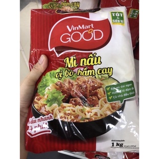 Mì nấu vị bò cay Vinmart Good 1kg