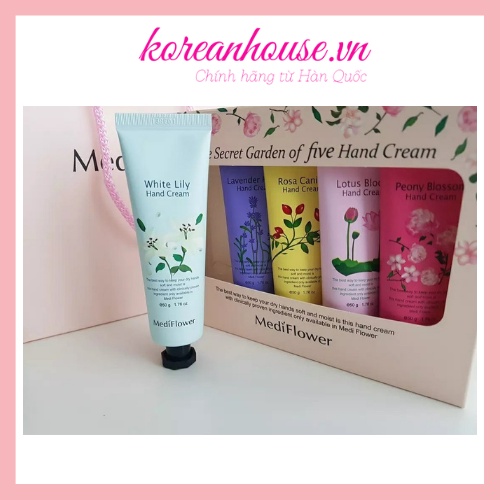 KEM DƯỠNG DA TAY MEDI FLOWER CHIẾT XUẤT TỪ HOA DƯỠNG ẨM VÀ TOẢ HƯƠNG HOA