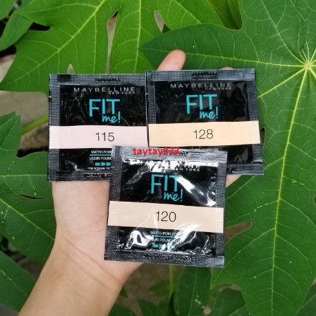 [MẪU TH] Kem Nền Mịn Nhẹ Kiềm Dầu Fit Me Maybelline New York Matte Poreless Foundation 1.5ml