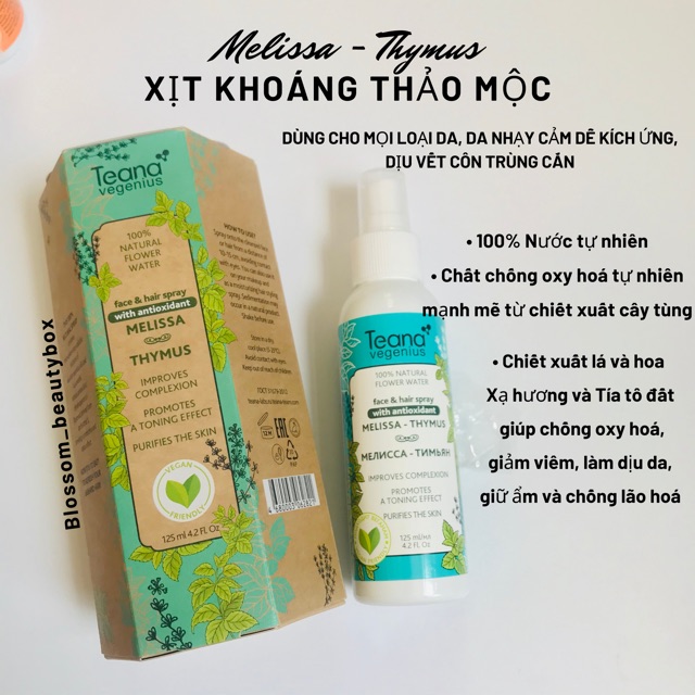 Xịt khoáng thảo mộc Teana Vegenius cao cấp | BigBuy360 - bigbuy360.vn