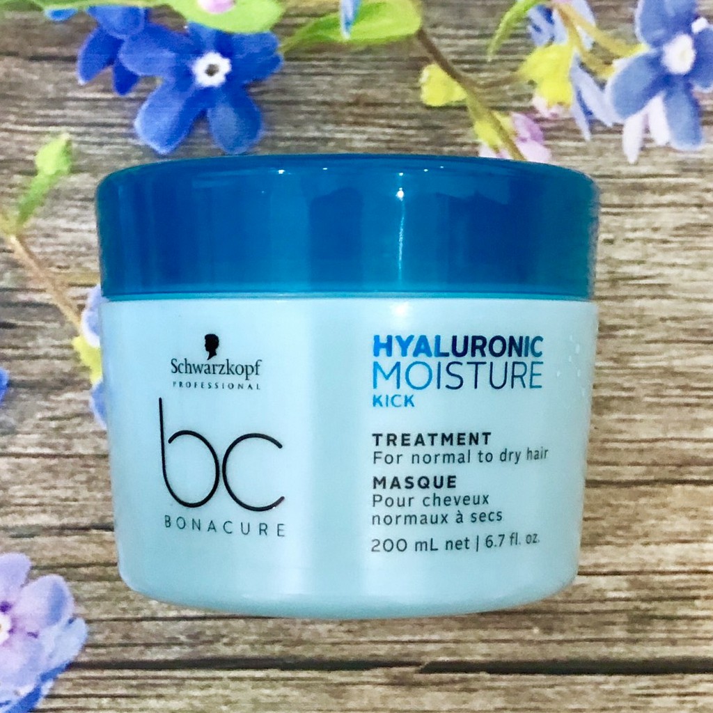 Dầu hấp ủ tóc Schwarzkopf BC Bonacure Hualuron Moisture Kick Micellar Treatment giữ ẩm tóc khô giòn và xoăn 200ml