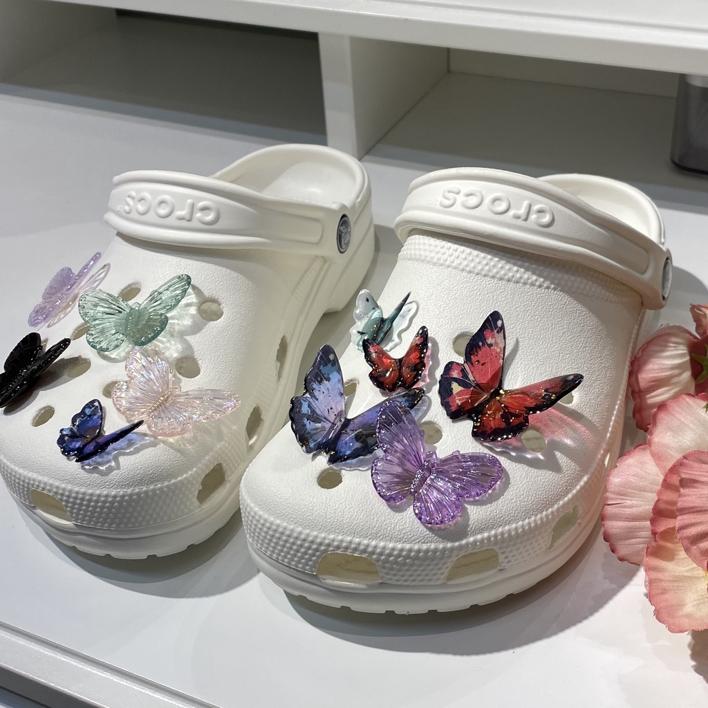 Nhãn Dán Dép sticker dépsticker dép crocsPhụ Kiện Làm Phụ Kiện Khóa Giày DIY Cho Bé Gái