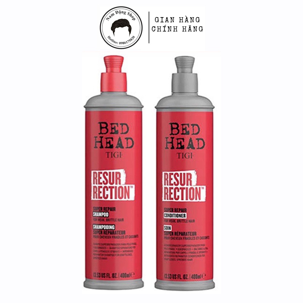 Bộ Dầu Gội Xả Tigi Đỏ Resurrection
