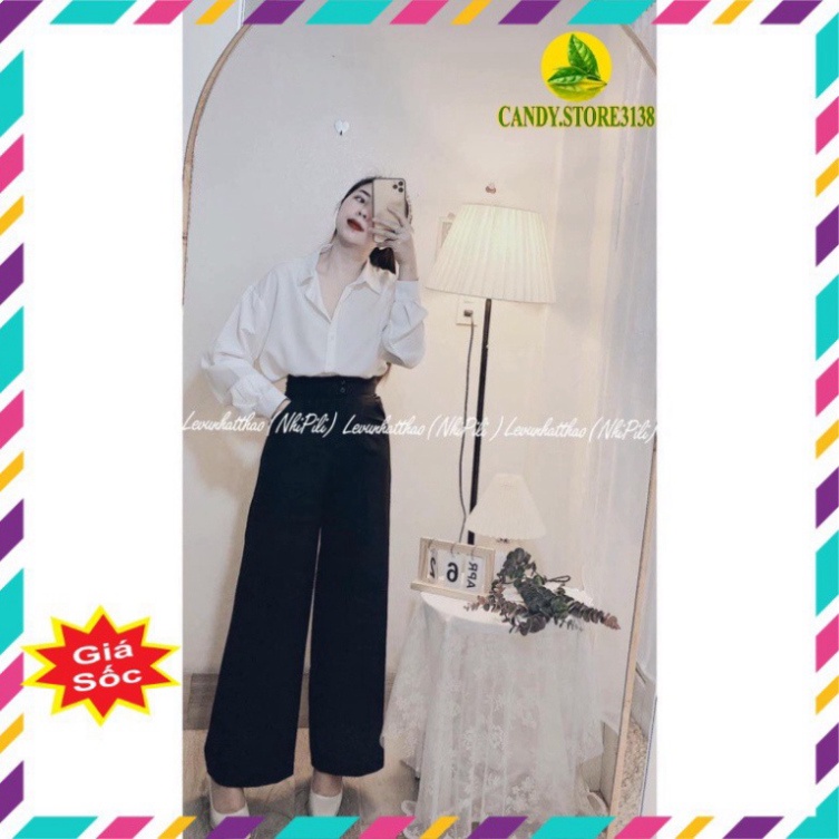 Áo Sơ Mi Kiểu nữ đẹp Form Rộng Phong cách sành điệu Hàn Quốc FreeSize siêu xinh .Candy.Store3138. | BigBuy360 - bigbuy360.vn