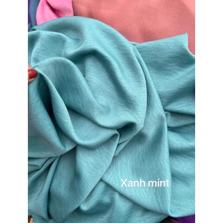 VẢI LỤA TẰM ƯỚT MÀU TRƠN CỰC HOT