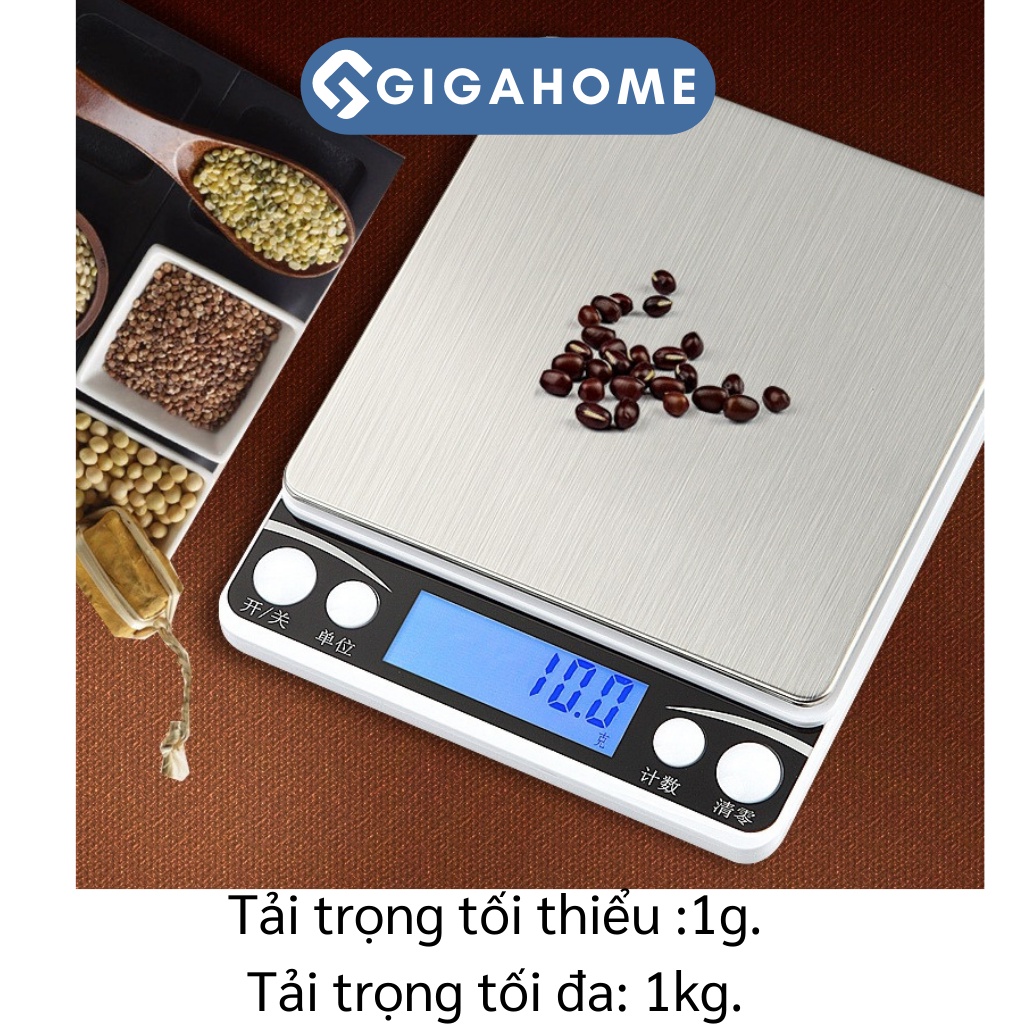 Cân Tiểu Ly Điện Tử Nhà Bếp Mini GIGAHOME Định Lượng 1g-1kg Chính Xác Cao 4822
