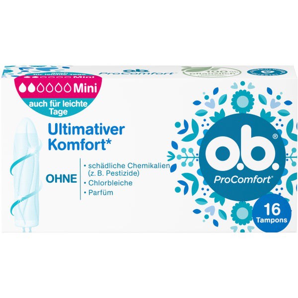 [Nhập SIEUTHIEG giảm 10% đơn từ 99K] Băng vệ sinh Tampon Ob MINI của Đức