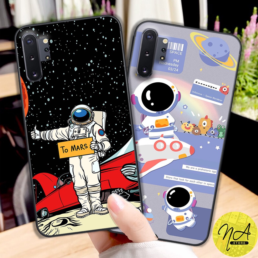 Ốp lưng Samsung Note 10 - Samsung Note 10 plus - Sansung Note 10 lite - in hình nhà phi hành gia cực cute-giá rẻ