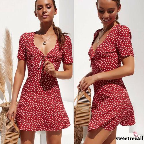 Đầm thun ngắn tay họa tiết xinh xắn thời trang nữ tính | BigBuy360 - bigbuy360.vn