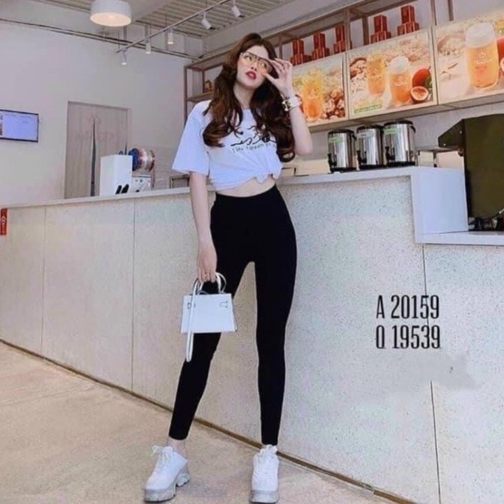Quần legging cạp cao,mẫu mới Quần legging dài nữ,free ship | BigBuy360 - bigbuy360.vn