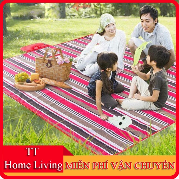 Thảm du lịch, picnic, đi phượt đa năng chống thấm nước gấp gọn