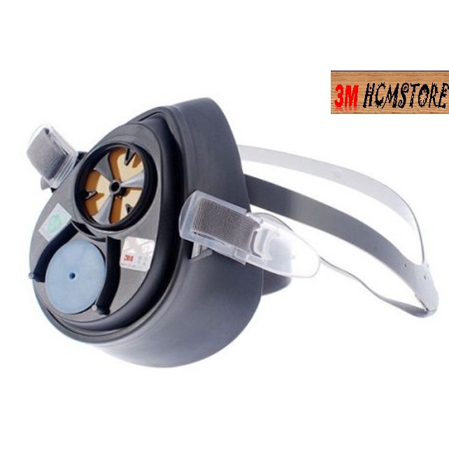 3M 3200 MẶT NẠ MỘT PHIN LỌC - Bảo vệ hô hấp trong môi trường có dung môi, hơi axit ôm sát mặt, gọn nhẹ, dễ sử dụng