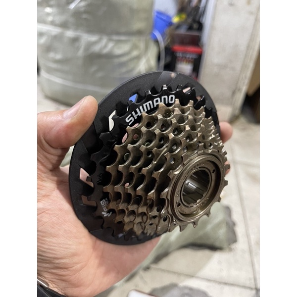 Líp Vặn 7 Tầng Shimano Chính Hãng- Tặng Kèm Chắn Líp Shimano