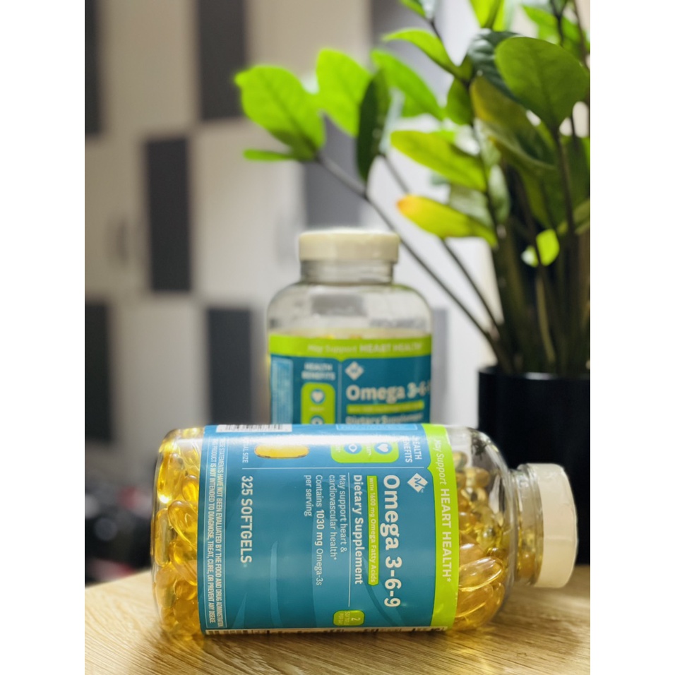 Omega 369, viên uống Omega 3-6-9 Heart Health 325 viên của Mỹ