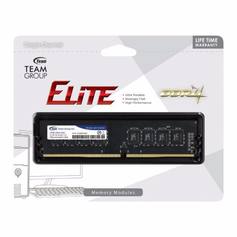 Ram TEAMGROUP Elite 4GB DDR4 2666 KO TẢN Hàng chính hãng