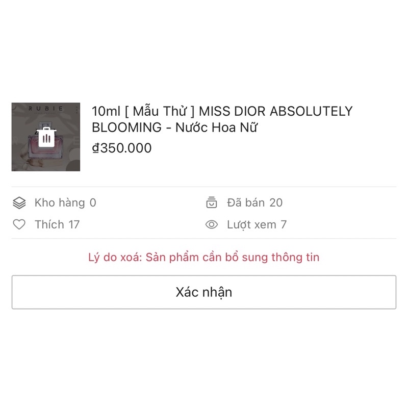 10ml [ Mẫu Thử ] Miss Dior ABSOLUTELY BLOOMING - Eau de Parfum - Nước Hoa Nữ