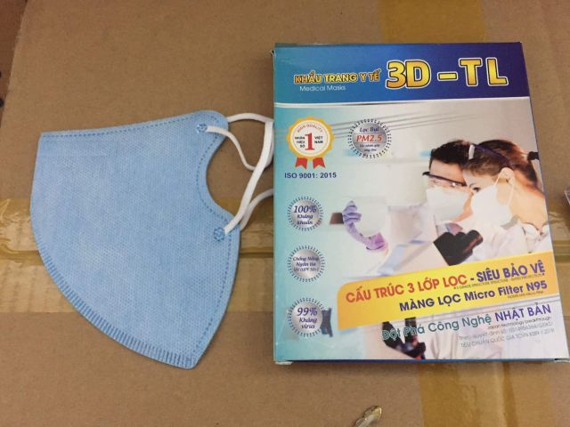 Khẩu Trang Y Tế 3D Sky micro Filter N95 ( hộp 5 cái) | BigBuy360 - bigbuy360.vn