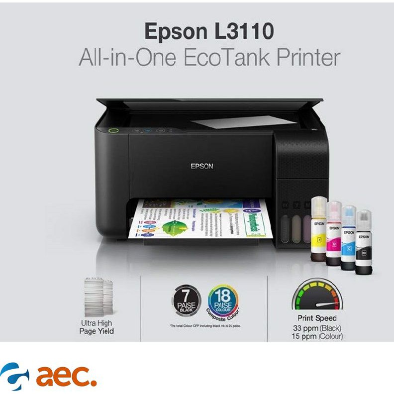 Máy in phun màu Epson L3110 ( in,scan,copy ) sử dụng mực chính hãng | WebRaoVat - webraovat.net.vn