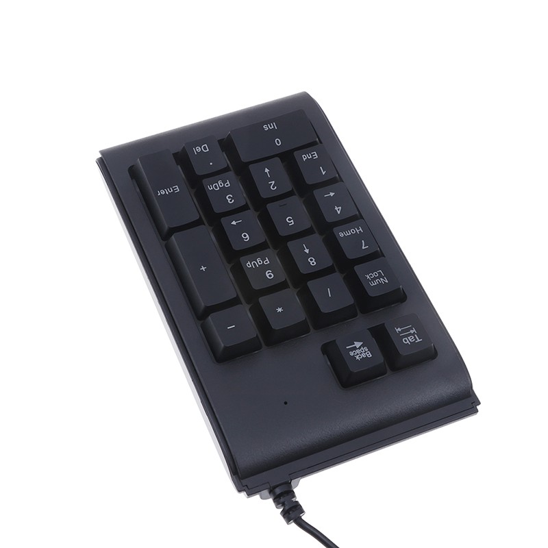 {factoryoutlet} 19 Keys number keyboard USB wired mechanical numpad mini numeric Keypad with LED adover