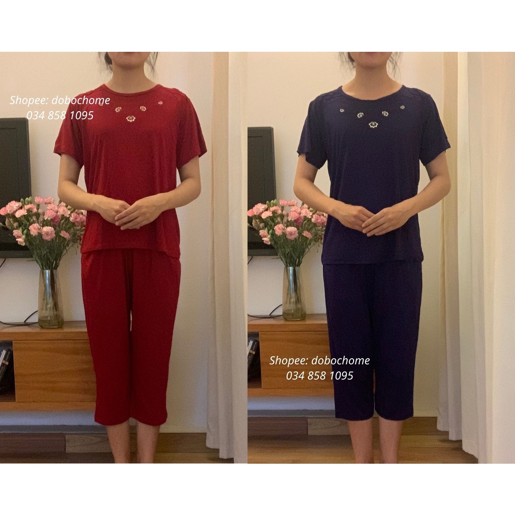 Bộ Nữ Trung Niên Cotton Đồ Bộ Trung Niên Bộ Đồ Trung Niên Cho Bà Cho Mẹ Đồ Bộ Trung Niên Mặc Nhà