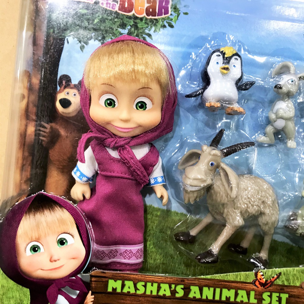 Đồ Chơi Búp Bê MASHA AND THE BEAR Masha's Animal Set 109301060 - Simba Toys Vietnam