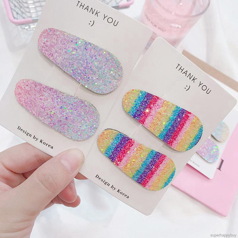 Kẹp tóc màu cầu vồng xinh xắn cho nữ