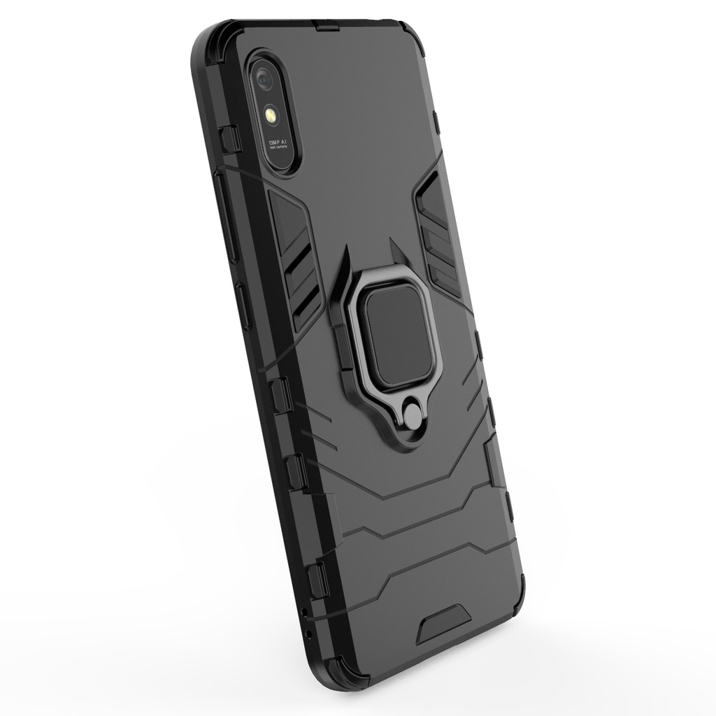 Ốp lưng Xiaomi Redmi 9A / Redmi A1 Iron Man Iring cao cấp siêu bền chống sốc giá đỡ xem phim