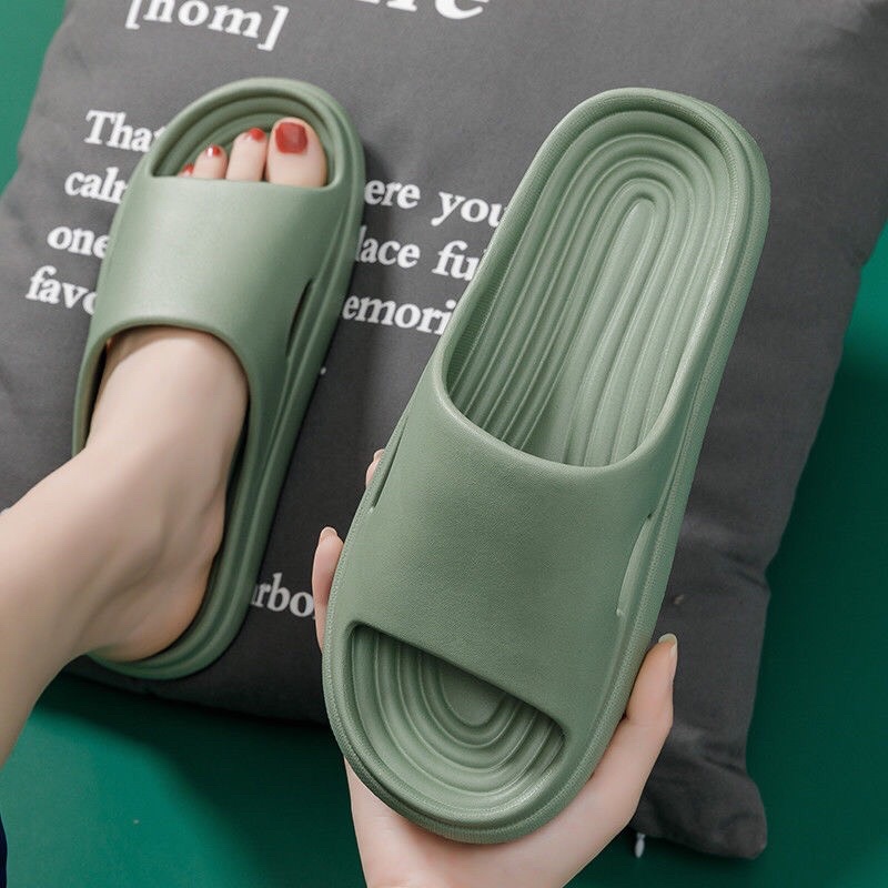 Dép bánh mì nam nữ , dép quai ngang đế cao hàng xịn ,dép xốp đi êm chân hàng hottrend