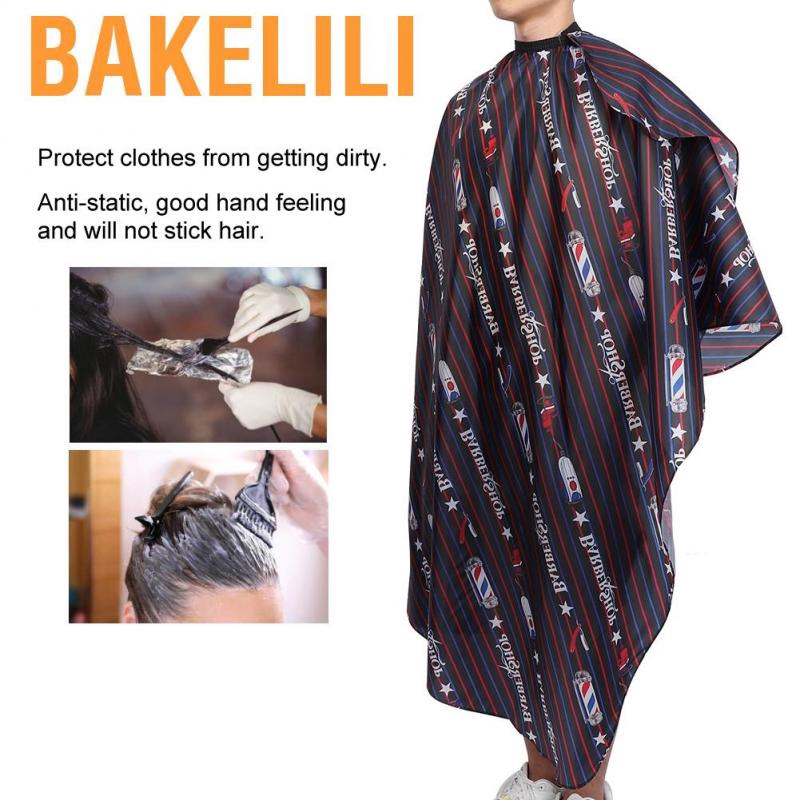 Bakelili Waterproof Hair Dyeing Cutting Cape Hairdressing Apron for Barber Shop Salon Use