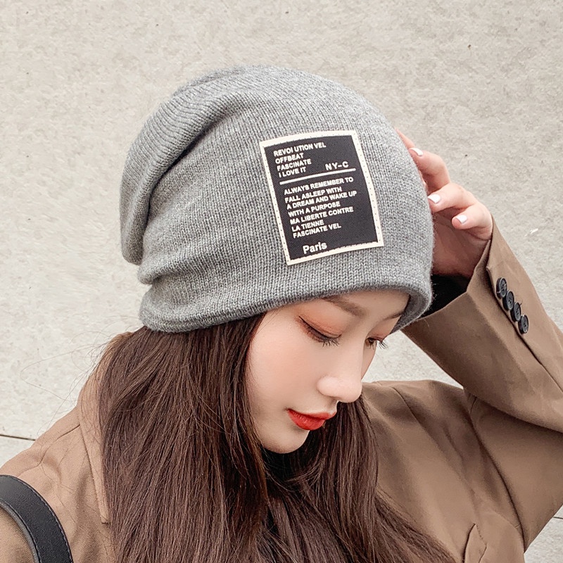 Mũ Dệt Kim Dày Vá  Thời Trang Thu đông Phong Cách Hàn Quốc Dành Cho Nữ