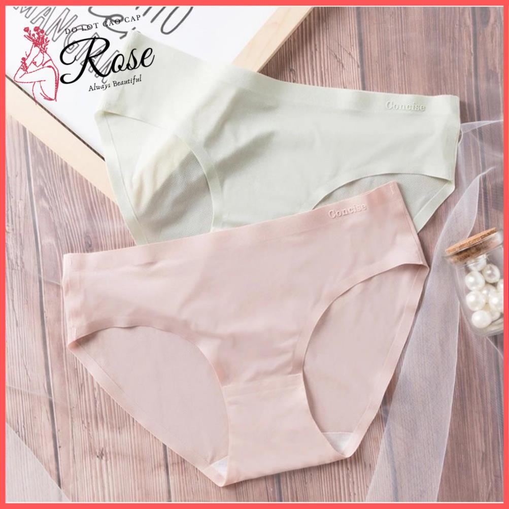 SET 5 Quần Lót Nữ Chất Băng Lụa Thông Hơi Kháng Khuẩn Quần Chíp SIÊU MỎNG Thoáng Mát - Rose P286