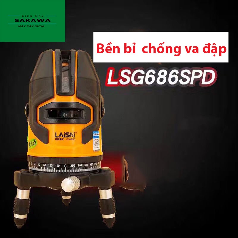 Máy cân bằng laser 5 tia xanh  LAISAI LSG686SPD