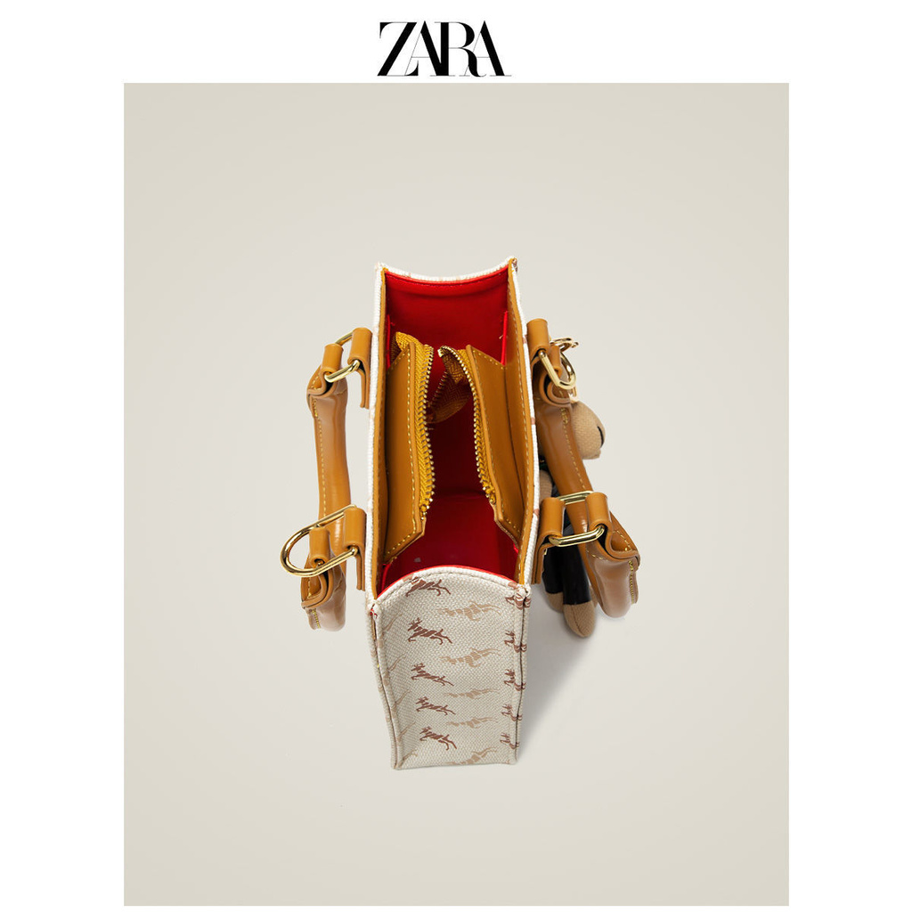 Túi đeo vai ZARA bằng da phong cách retro thời trang cho nữ 2021