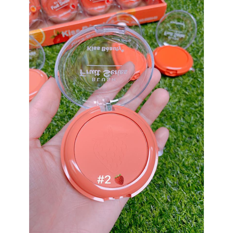 Phấn Má Kiss Beauty Fruit Blush với cọ - TL006