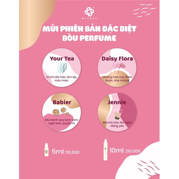 - Mẫu thử nước hoa Bòu mini 1ml